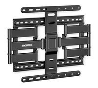 monTEK Support mural ultra fin de 2,8 cm pour téléviseurs de 37 à 75 pouces, support TV robuste de 60 kg, support mural articulé à mouvement complet, VESA max 400 x 400 mm, convient aux goujons de 16