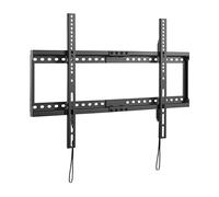 monTEK Support mural ultra plat pour téléviseur incurvé et plat de 37 à 86", capacité de charge jusqu'à 75 kg, pour béton, brique et mur en bois, avec cordon de traction et protection contre les