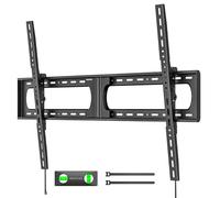 monTEK TM1007W-XLT Support mural inclinable et robuste pour téléviseurs plats et incurvés extra larges de 37 à 140" jusqu'à 136 kg, 4 fois testé, support fin à profil bas de 6,1 cm, compatible avec