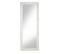 MONTEMAGGI Miroir Mural avec Cadre rectangulaire en Bois Blanc Vieilli 55 x 142 cm 001
