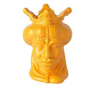 Montemaggi Teste di moro Vases en porcelaine en forme de têtes de Maures de style sicilien