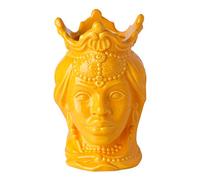 Montemaggi Teste di moro Vases en porcelaine en forme de têtes de Maures de style sicilien