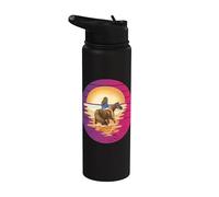 Monter à cheval La vie mignonne est meilleure avec des Stainless Steel Insulated Water Bottle