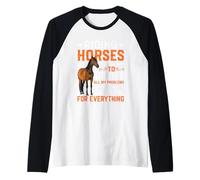 Monter à Cheval me Fait ignorer Tous Mes problèmes et être reconnaissante Manche Raglan