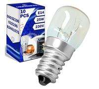 MONTERAL 10 Pièces Ampoule Four E14 25W 230V 300°С avec le Code Original 00032196 032196 82461076 pour Bosch pour Balay pour Siemens 82461076 pour Smeg