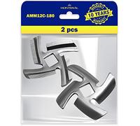 MONTERAL 2 Pièces Couteau Hachoir Viande AMM12C 180 pour Panasonic Garantie de 10 Ans