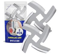 MONTERAL 2 Pièces Couteau Hachoir Viande Electrique avec Diamètre Extérieur Ø47,6 mm Possède Le Code d'origine AMM12C-180 pour Panasonic - Garantie 10 Ans