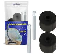 MONTERAL 2 Pièces Roues pour Brosse de Aspirateur avec Le Code Original SS-2230002509 SS2230002509 pour Rowenta X-Force Flex Aspirateur sans Fil