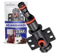 MONTERAL Bec Verseur avec Joints V3 2Bar pour Machine a Cafe avec le Code Original 421946011491 pour Gaggia pour Saeco pour Philips - Garantie de 10 Ans