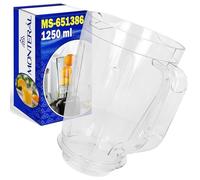 MONTERAL Bol pour Blender Mixeur de 1250 ML avec Code Original MS-651386 MS651386 pour Tefal BL420 BL4251 BL427 pour Moulinex LM420 LM422 LM423 pour Krups KB4201 - Garantie de 10 Ans