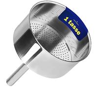 MONTERAL Entonnoir Aluminium 1 Tasse pour Cafetiere Italienne pour Bialetti Moka - MADE IN EU - Garantie de 10 Ans