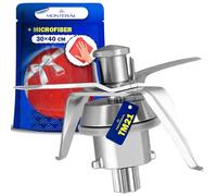 MONTERAL Jeu de Couteau et Joint pour Vorwerk Thermomix TM21 Robot Cuisine - Complet avec Chiffon Microfibre - Garantie de 10 Ans