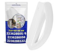 MONTERAL Poignée Frigo Universelle 209 x 89 x 48 mm avec le Code D'origine 223628605/6 2236286056 2236286122 pour Zanussi pour Aeg pour Electrolux pour Juno pour Zanker - Garantie de 10 Ans