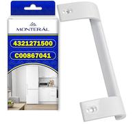 MONTERAL Poignée Réfrigérateur et Congelateur avec Code Original 4321271500 C00867041 pour Beko pour Elektrabregenz pour Sibir pour Listo - Garantie de 10 Ans