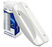 MONTERAL Poignée Réfrigérateur et Congelateur Trous de Montage 133 mm Taille 187 x 80 mm avec Code Original 2061766008 2061766024 2061766016 pour Zanussi pour Electrolux - Garantie de 10 Ans