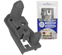 MONTERAL Support Charnière Gauche pour Porte Refrigerateur Congelateur avec Code Original 7432825 9096404 pour Liebherr - Garantie de 10 Ans
