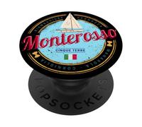 Monterosso Cinque Terre La Spezia Rétro Italie Vintage PopSockets PopGrip Adhésif