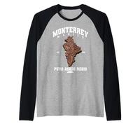 Monterrey Nuevo Leon Carne Asada Carte de Steak Mexicaine Manche Raglan