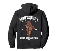Monterrey Nuevo Leon Carne Asada Carte de Steak Mexicaine Sweat à Capuche