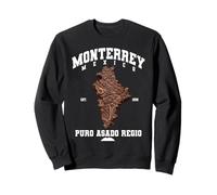 Monterrey Nuevo Leon Carne Asada Carte de Steak Mexicaine Sweatshirt