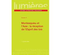 Montesquieu Et L?Asie : La Réception De L?Esprit Des Lois