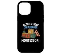 Montessori accidentellement sur le but - Blocs ABC & Formes Art Coque pour iPhone 12 Pro Max