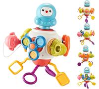 Montessori Activity Busy Cube Educational Sensory Bebes Cubes Toys Airplane Games Baby 6 12 18 Months,8 in 1 Activity Cube Learning Toy for Toddlers