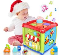 Montessori Activity Cube Baby Toy 1 Year Old Baby Toy 6-12 Months 12-18 Months Educational Development Centre Musical Piano Toy Baby Toy 6 12 18 Months Gift Child 1 2 Years Boy Girl