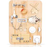 Montessori Busy Board,Activity Board Montessori Sensory Toys Montessori Board Develop Fine Motor Skills for Children 1 2 3 Years Old