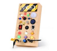 Montessori Busy Board LED, 8 Interrupteur de Circuit LED Jouets Sensoriels Jeux, Parcours Motricité 1 2 3 4 Ans Enfant