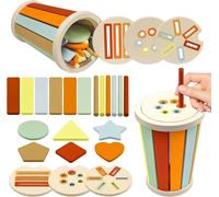 Montessori Color Learning Toy from 1 Year Old,Montessori Toy for 1 2 3 Year Old,Educational Toy for Baby from 12 Months,Gift for Kids,Macarons