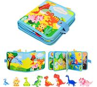 Montessori Dinosaur Theme Kids Gift Padagogic Motor Skills Book Busy Sensory Activity Book Felt Book Toy for Kids from 1 2 3 4 5