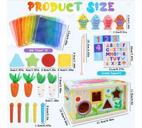 Montessori Educational Game Baby Toy 1 2 3 Years Old Fine Motor Skills Game for Kids,Motor Skills Toy Gifts for Boys and Girls