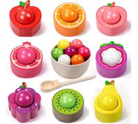 Montessori Games 2 Years,Toy Child 1 2 3 Years Sensory Ball Baby,Gift Boys Girl 2 3 Years,Wooden Sorter Game Colorful Fruit Sorting Game
