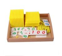 Montessori Jeu de banque de mathématiques - Jeu de banque système décimal - Bon choix pour apprendre les mathématiques