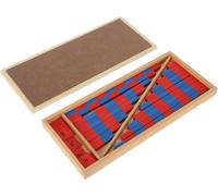 Montessori Jouets mathématiques éducatifs Matériaux Education Précoce Bleu Rouge petites barres numériques