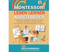 Montessori Lesen Lernen Arbeitsbuch: Lesen und Schreiben Lernen für Kinder - Montessori Buchstaben und Silbenmethode Übungshefte für Zuhause Kindergarten und Vorschule
