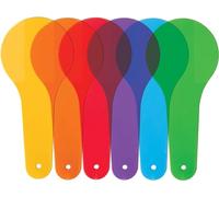 Montessori Lot de 6 pagaies de couleur transparentes, apprentissage des couleurs, plaque filtrante de couleur optique Montessori, sciences éducatives, peinture éducative, dessin en couleur,