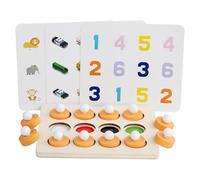 Montessori Memory Match Jeu D'échecs 3D Puzzles en Bois Début Éducatif Famille Partie Casual Interaction Jeu Jouets pour Enfants 5-7, Professeur Fournitures pour Salle De Classe