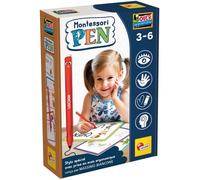 MONTESSORI PEN Stylo Ergonomique + Fiches - Jeu Éducatif - LISCIANIGIOCHI - Premiers Mots & Bonne Prise en Main - Dès 3 ans