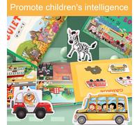Montessori Quiet Book,Interactive Busy Book,Montessori Quiet Book for Toddlers,Montessori Toy,Montessori Quiet Book,Puzzle Book,Learning Book for Kids from 2,