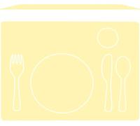 Montessori Set de Table pour Enfant, Plastique, Lavable - Jaune