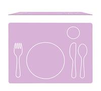 Montessori Set de Table pour Enfant, Plastique, Lavable - Rose