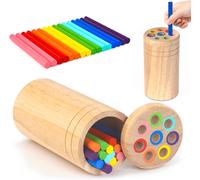 Montessori Stacking Sorting Toys 1 2 3 Year Old Baby Activity and Development Toy Wooden Puzzle 1 Year Old.[F1]