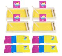 Montessori Tablette de Sable Formation Précoce Lettres et Signes Jouet de Sable Bois Montessori Tablette Développement Précoce chez les Enfants d'apprentissage Cadeau d'anniversaire pour Enfants