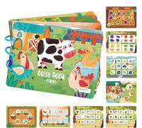 Montessori Toy 1 2 3 Child Game 2 Year Old Busy Board Montessori Age 1 Year Quiet Book Educational Toy Gift Kids 1-3 Years Boys Girls