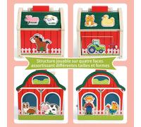 Montessori Toy 1 2 3 Year Old Baby Games Farm Child Motor Skills Hand Eye Coordination Gift 1-3 Years Child Boy Girl