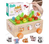 Montessori Toy 1 Year Old Wooden Educational Toy Montessori Games for 1 2 3 Years,1 Year Old Montessori Games,1 Year Old Montessori Games,Wooden Toy Gift for Girl Boy 1,2,3 Years,Stacking and