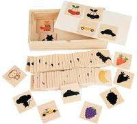 Montessori Toy 2 3 4 Years Old Shadow Matching Game 2 Year Old Fine Motor Skills Educational Toys Eye Hand Coordination Gift 2-5 Years Old Girl Boy