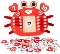 Montessori Toy 3 4 5 6 Year Old Educational Games 3 Years Learning to Count,Learn Numbers,Wooden Toys,Gift 3-6 Girl Boy